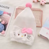 网红干发帽女卡通可爱韩国吸水速干洗头巾包头巾加厚儿童浴帽女童 三维工匠 淡粉KT