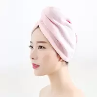 干发帽强吸水干发韩国成人可爱加厚浴帽擦头发速干包头毛巾 三维工匠 紫色