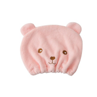 韩国卡通干发帽洗头毛巾吸水成人可爱浴帽速干包头巾儿童睡帽 三维工匠 熊熊款蓝色