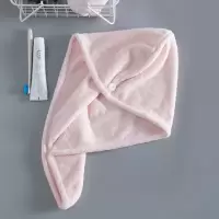干发帽女吸水速干长短发包头巾吸水擦头发毛巾加厚浴帽干发巾 三维工匠 浅灰