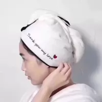 吸水浴帽 洗头发的速干毛巾 可爱长发干发巾两条装 三维工匠 两条装