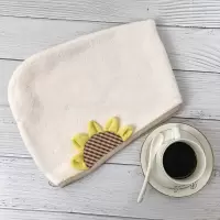 加厚浴帽干发帽女可爱卡通吸水速干纯棉干发浴巾冒抖音网红款 三维工匠 胡萝卜