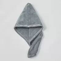 纯棉干发巾全棉浴帽包头毛巾女加厚吸水洗头毛巾擦头巾 三维工匠 浅棕色棉超吸水