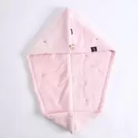 双层加厚吸水柔软干发帽干发巾浴帽擦头发巾孕妇儿童速干毛巾可爱 三维工匠 天空蓝-儿童款(适合7岁以下)