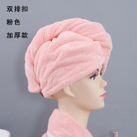 干发帽吸水擦头发速干毛巾加厚包头巾浴帽成人长发干发巾 三维工匠 驼色素色驼色