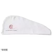 干发帽女吸水速干包头巾浴帽洗头擦头发毛巾加厚可爱干发巾 三维工匠 白色甜甜圈