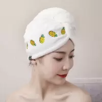 干发帽女吸水包头巾擦长头发可爱速干洗头巾浴帽干发毛巾 三维工匠 小鱼米白色