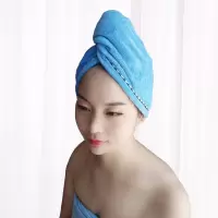 干发帽女加厚吸水可爱速干长发擦头发毛巾日本成人干发巾浴帽 三维工匠 干发帽玫红+紫色
