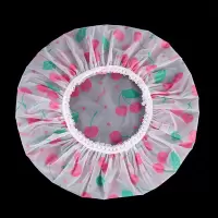 洗澡帽子大人头发可爱防油烟防水冲凉韩国浴帽女头套洗脸用的发冒 三维工匠 透明蝴蝶结