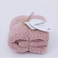 日本吸水速干毛巾家用擦头发可爱少女菠萝格洗脸干发巾 三维工匠 菠萝格(墨绿)34*75