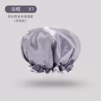 浴帽女防水头套洗澡儿童淋浴沐浴帽厨房炒菜防油烟帽子双层加厚款 三维工匠 雅致粉2个装[双层加厚防水]