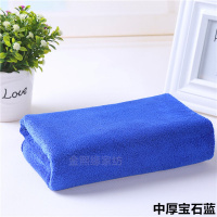 家用宿舍院理发店专用毛巾全棉吸水发廊洗头足浴浴池沐浴干发 三维工匠 中厚灰色(10条装) 35x75cm干发帽/干发巾