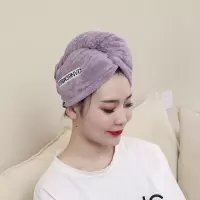 吸水速干干发帽女洗头发的速干网红擦头毛巾包头抖音可爱 三维工匠 208深灰