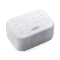 旅行便携肥皂盒带盖户外防水香皂盒简约有盖密封洗脸手工皂盒 三维工匠 一个粉色+一个深灰(锁扣)