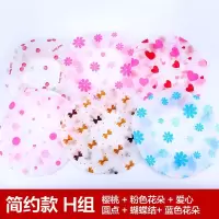 。宝宝儿童浴帽塑料防水小孩幼儿女童洗澡帽中大童女孩卡通女款。 三维工匠 6个混色款C6组