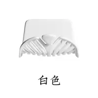 肥皂盒简约壁挂皂盒家用沥水香皂架卫生间吸盘式香皂架浴室肥皂架 三维工匠 四个颜色各一个[颜色可备注]