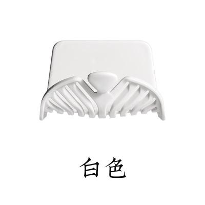 肥皂盒简约壁挂皂盒家用沥水香皂架卫生间吸盘式香皂架浴室肥皂架 三维工匠 四个颜色各一个[颜色可备注]