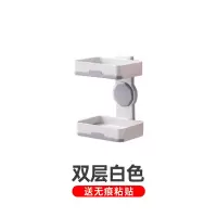 卫生间沥水肥皂盒北欧ins创意吸盘免钉壁挂式放免打孔家用香皂架 三维工匠 单层灰色