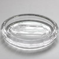 北欧简约风格轻奢水晶玻璃肥皂盒大号透明香皂盒碟酒店民宿家用 三维工匠 长方形