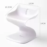 双层肥皂架免打孔香皂盒香皂置物架沥水卫生间壁挂肥皂盒肥皂托 三维工匠 创意双层肥皂架[霁月蓝]
