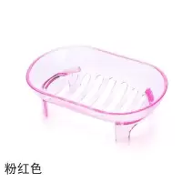 漏水收纳架单个置物架沥水高脚塑无盖个性圆弧肥皂盒香皂287602 三维工匠 蓝色1个