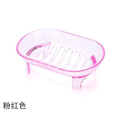 漏水收纳架单个置物架沥水高脚塑无盖个性圆弧肥皂盒香皂287602 三维工匠 蓝色2个