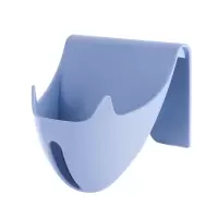 浴室沥水香皂盒免打孔创意肥皂盒墙壁香皂盒肥皂架卫生间用多功能 三维工匠 蓝色收藏加购优先发货
