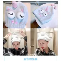 吸水毛巾束发带速干可爱洗头擦头包头浴巾珊瑚绒女 三维工匠 干发帽卡其色小鹿