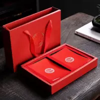 红色结婚皂碟陶瓷香皂盒一对婚庆家用中式创意卫生间个性肥皂托 三维工匠 方形圆喜皂碟一个