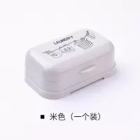 个性超大 携带香皂和肥皂盒宝宝大号肥皂盒带盖 家用 大容量 三维工匠 (粉+紫)2个装带盖底部漏水