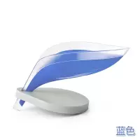 树叶肥皂盒浴室免打孔创意吸盘香皂盒架卫生间沥水洗衣皂盒置物架 三维工匠 海绵双层肥皂盒