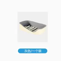 北欧肥皂盒吸盘壁挂式创意香皂盒双层沥水盒学生宿舍卫生间置物架 三维工匠 红色/一个装