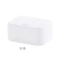 旅行便携带锁扣有盖肥皂盒密封防水皂架 带吸水海绵垫洗脸香皂盒 三维工匠 A红[无海绵]