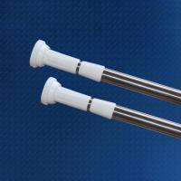 加厚不锈钢直杆型浴室浴帘杆撑杆伸缩晾衣杆窗帘杆简易免打孔套装 三维工匠 50-80CM伸缩浴杆