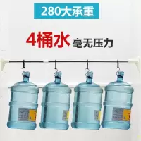 浴帘杆晾衣杆伸缩杆免打孔可挂凉衣干申缩杆卫生间承重小阳台加粗 三维工匠 [加厚加粗26管径]升级款130-24浴杆
