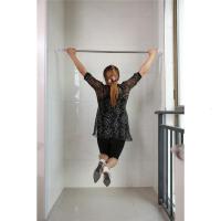 免打孔升级大脚板加粗加厚不锈钢伸缩杆晾衣杆窗帘杆浴帘杆 三维工匠 瓷砖玻璃110-200适用于125-140浴杆