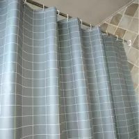 加厚欧式防水浴帘布卫生间保温遮挡帘浴室隔断帘窗帘帘拉帘 三维工匠