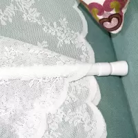 窗帘免安装打孔伸缩杆 卫生间浴室浴帘杆套装 撑杆晾衣挂衣杆房间 三维工匠 85cm-150cm浴杆