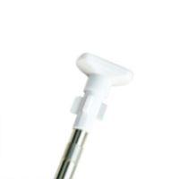 免打孔免钻孔加厚浴帘杆伸缩杆撑杆晾衣杆窗帘杆简易不锈钢直杆 三维工匠 伸缩加厚50-80cm浴杆