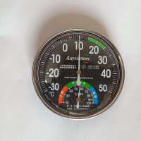 办公室新款温湿度计室内家用气温计圆盘指针式气温计表 三维工匠 美得时100支装颜色请写备注