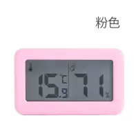 超薄简约智能家居电子数字温湿度计 家用温度计室内干湿度表 三维工匠 褐色