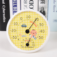 室内温度计家用 婴儿房高精度壁挂温湿度计温湿度表卡通 三维工匠 月儿弯弯--蓝