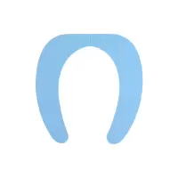 日本丽固 马桶坐垫夏天薄款马桶贴防水家用坐便圈可水洗粘贴式 三维工匠马桶垫
