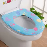 马桶垫加厚坐便套拉链马桶套圈加大防水粘贴式座便器坐垫 三维工匠