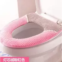 冬季韩版保暖法兰绒马桶垫pu防水坐便套马桶套毛绒加厚马桶坐垫子 三维工匠