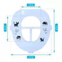 防水马桶垫软胶家用可冲洗合租房大号硅胶坐垫速干水洗可擦 三维工匠