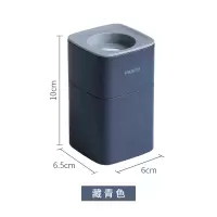 家用自动挤牙膏器壁挂式免打孔单个座牙刷牙膏置物架懒人挤压 三维工匠 浅蓝色