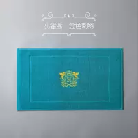 五星级酒店地巾加厚纯棉浴室防滑地垫卫生间脚垫家用进定制LOGO 三维工匠防滑垫