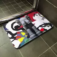 现代简约卡通潮牌吸水浴室口脚垫家用地毯卫生间卧室厨房防滑垫 三维工匠