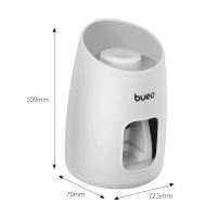 自动挤牙膏壁挂式卡通牙膏挤压器儿童牙刷牙膏置物架免打孔 三维工匠 磨砂粉[4种颜色可选]挤牙膏器